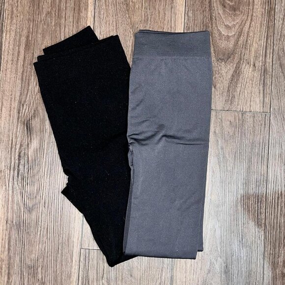 Soft Black and Gray Legging Set - Picture 1 of 1
